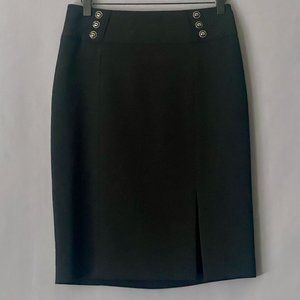 White House Black Market Pencil Skirt Career Black Women's Size 4